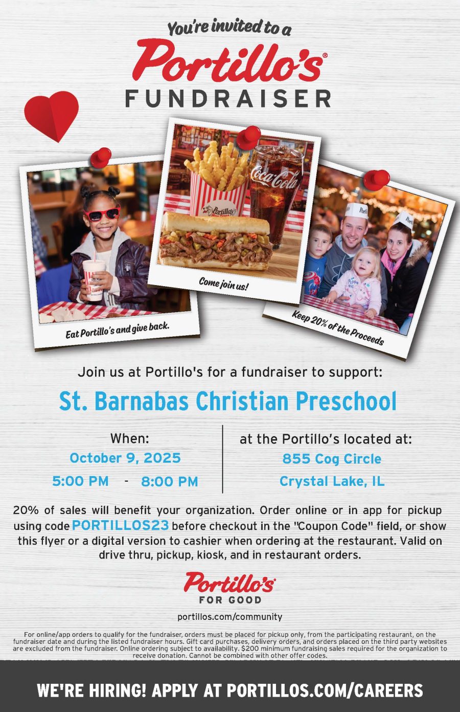 portillos dine and share